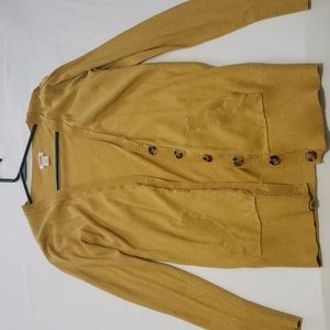 Yellow cardigan